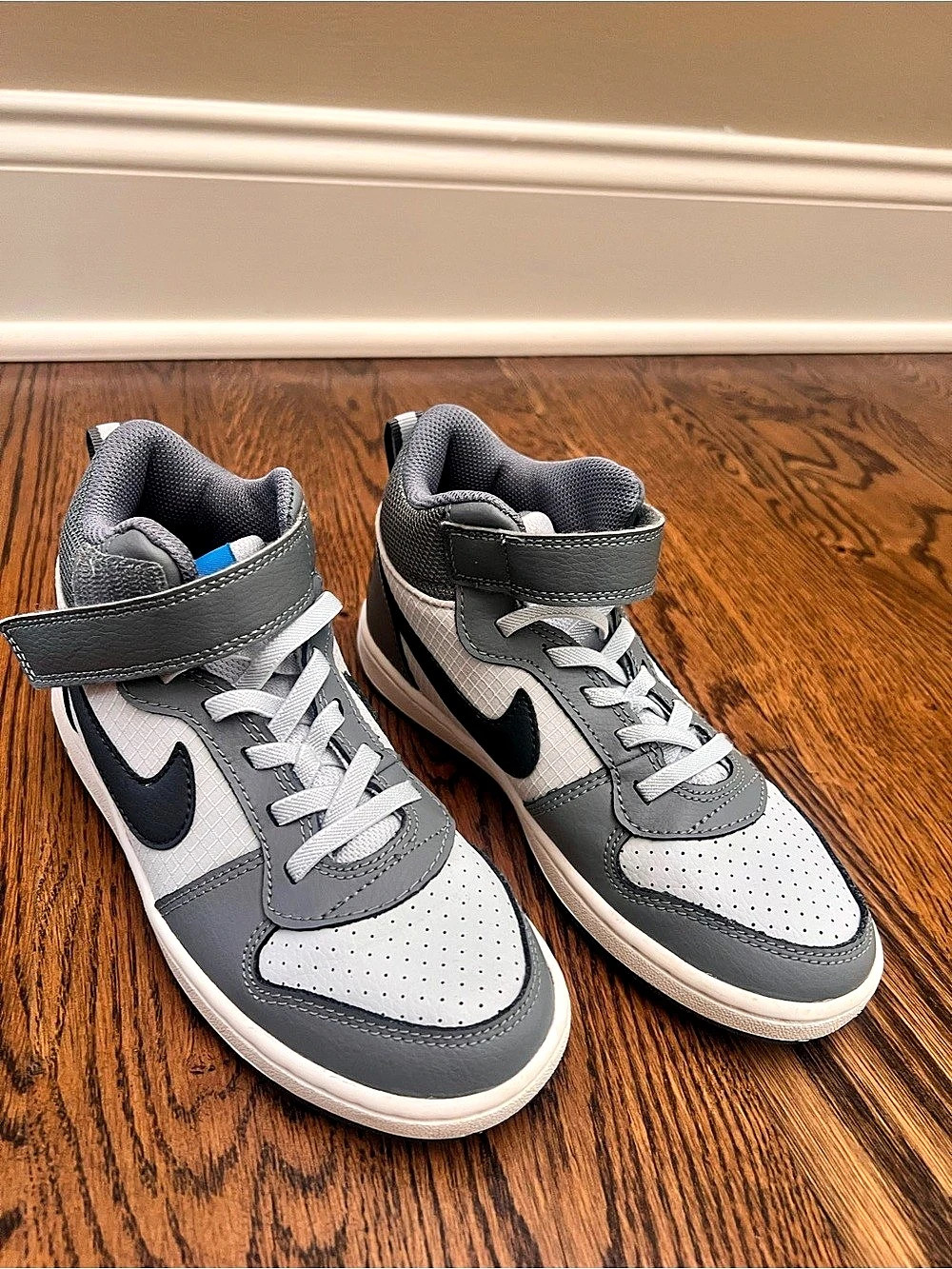 Nike Court Borough Mid PS 'Cool Grey/Pure Platinum/Photo Blue/Anthracite'